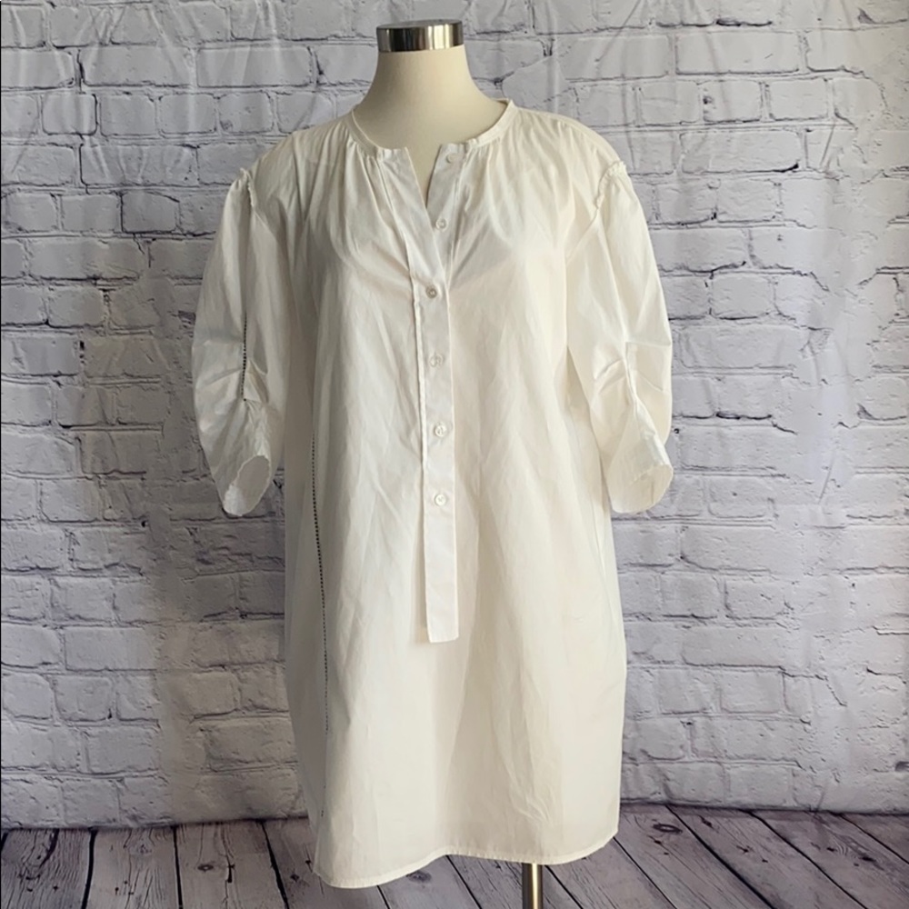 Marc Jacobs white cotton dress with slip